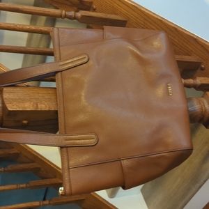 Brown Leather Fossil Tote